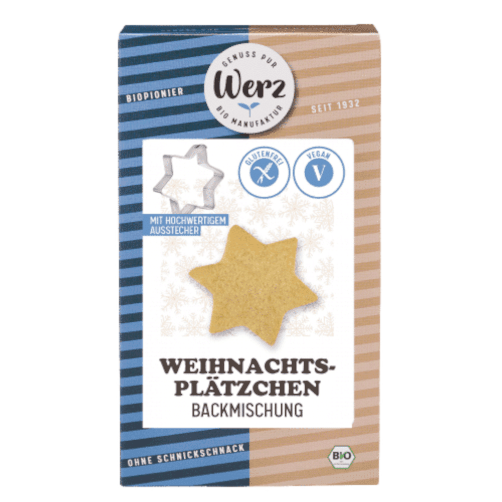 Weihnachtsplätzchen Backmischung, glutenfrei, 500 g
