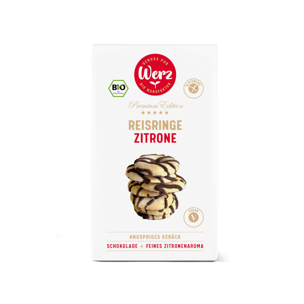 Reisringe Zitrone mit Schokolade, 110 g