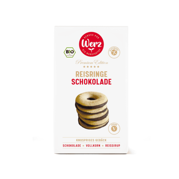 Reis Ringe mit Schokolade, Vollkornkekse, 110 g