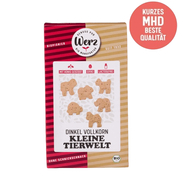Kleine Tierwelt honigsüß, Dinkel Vollkornkekse, 125 g