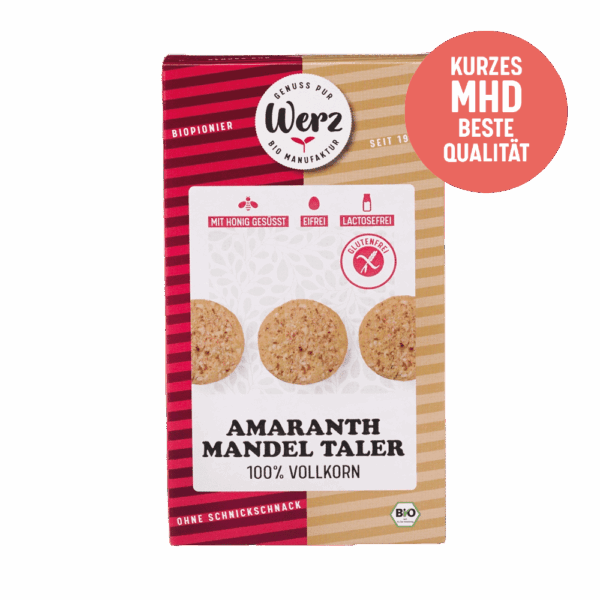 Amaranth Mandel Taler, 4-Korn Vollkornkekse