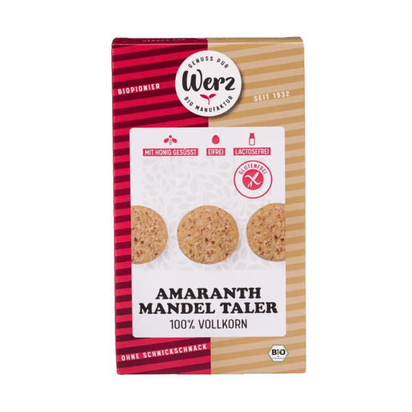 Amaranth Mandel Taler, 4-Korn Vollkornkekse