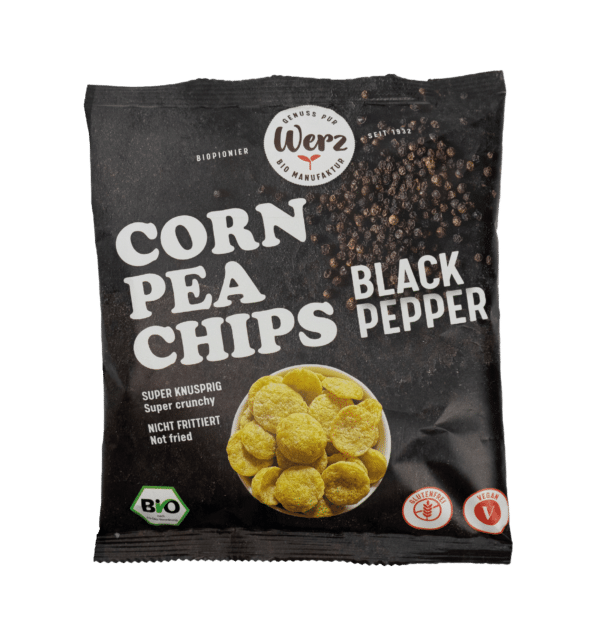 Glutenfreie Chips - Corn Pea Chips Black Pepper
