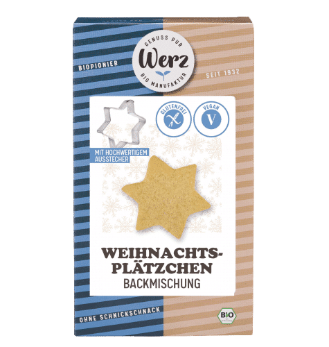 Weihnachtsplätzchen Backmischung, glutenfrei, 500 g