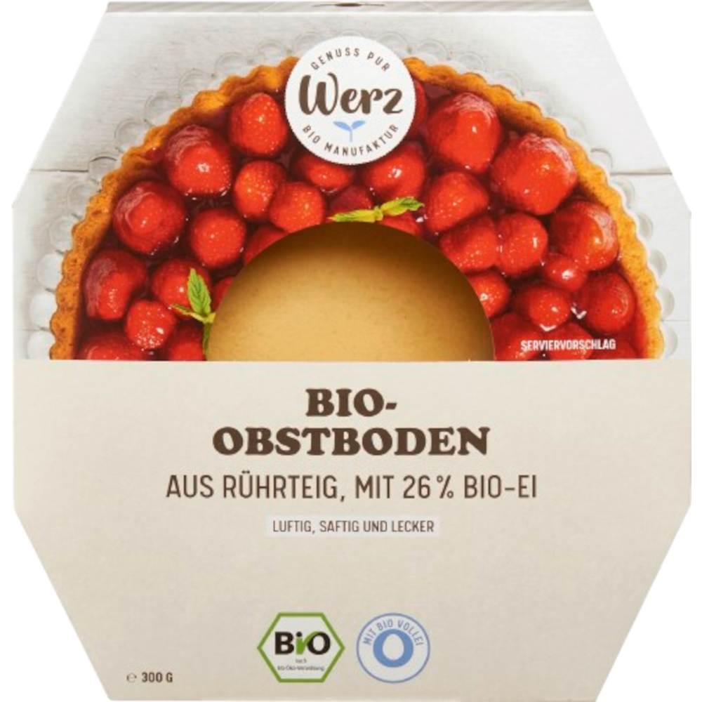 Bio-Obstboden, mit Bio-Weizenmehl, 300 g
