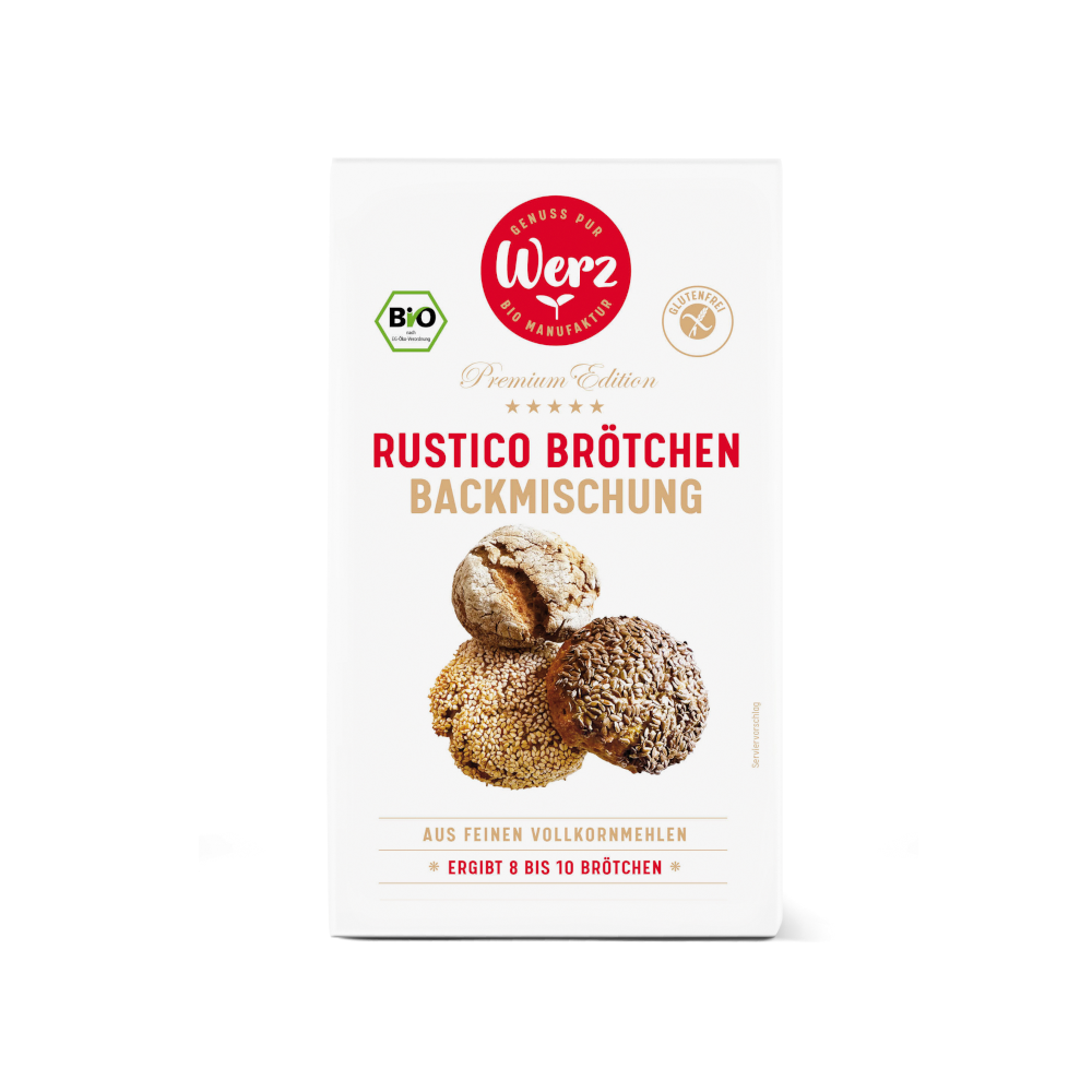BIO-BACKMISCHUNG RUSTICO BRÖTCHEN, glutenfrei, 350 g