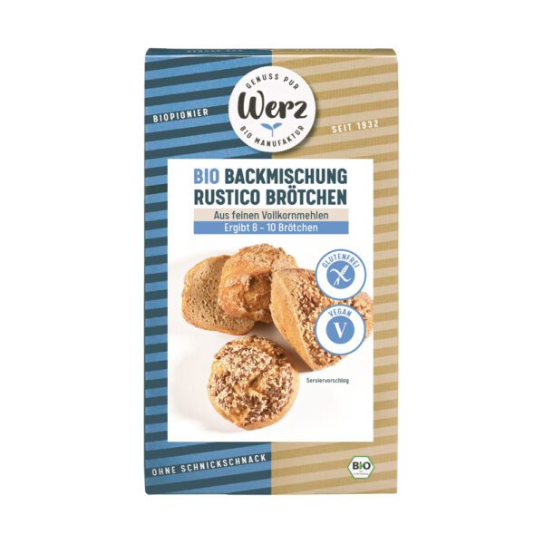 BIO-BACKMISCHUNG RUSTICO BRÖTCHEN, glutenfrei, 350 g