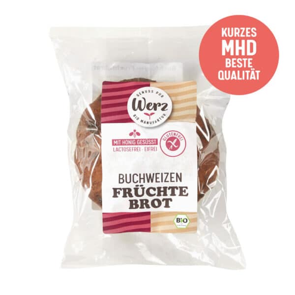 Früchtebrot, Dinkel Vollkorn, 250 g - Kurzes MHD