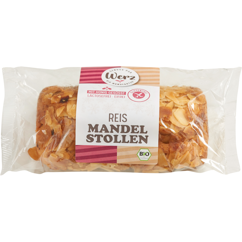 Reis-Mandelstollen, glutenfrei, 250 g