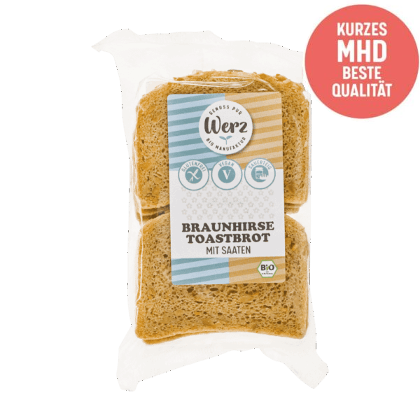 Braunhirse Toastbrot mit Saaten - kurzes MHD
