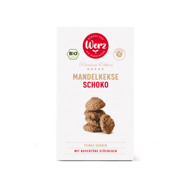 Mandel Kekse Schoko, Vollkorn, glutenfrei, BIO, 110 g