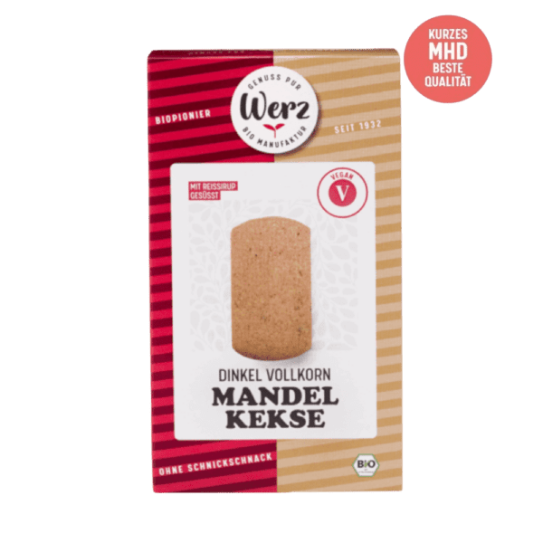 Mandel Kekse, Dinkel Vollkorn, 125 g - kurze MHD