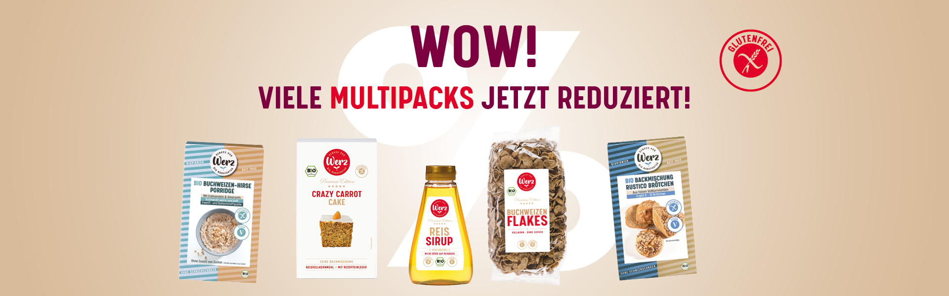 Werz Bio – Sommeraktion – Viele Artikel im Multipack reduziert